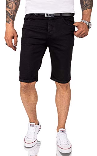 Rock Creek Herren Shorts Jeansshorts Denim Short Kurze Hose Herrenshorts Jeans Sommer Hose Stretch Bermuda Hose RC-2209 Schwarz W30 von Rock Creek