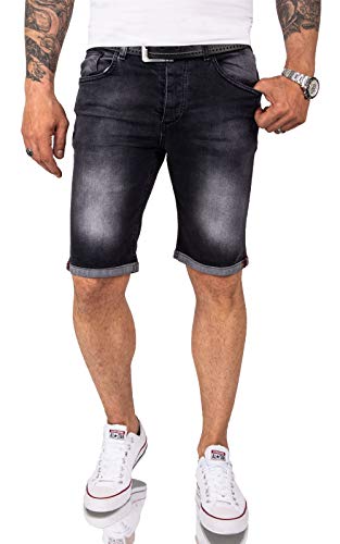 Rock Creek Herren Shorts Jeansshorts Denim Short Kurze Hose Herrenshorts Jeans Sommer Hose Stretch Bermuda Hose RC-2214 Dunkelgrau W31 von Rock Creek