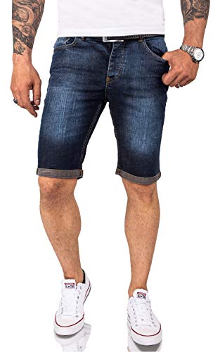 Rock Creek Herren Shorts Jeansshorts Denim Short Kurze Hose Herrenshorts Jeans Sommer Hose Stretch Bermuda Hose RC-2216 Dunkelblau W29 von Rock Creek