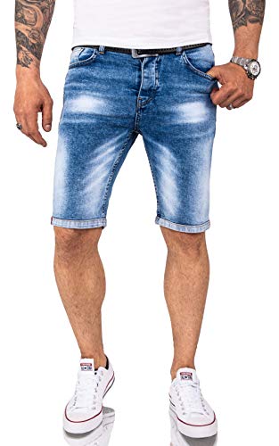 Rock Creek Herren Shorts Jeansshorts Denim Short Kurze Hose Herrenshorts Jeans Sommer Hose Stretch Bermuda Hose RC-2217 Blau W34 von Rock Creek