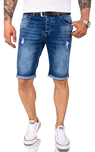 Rock Creek Herren Shorts Jeansshorts Denim Short Kurze Hose Herrenshorts Jeans Sommer Hose Stretch Bermuda Hose RC-2218 Blau W30 von Rock Creek