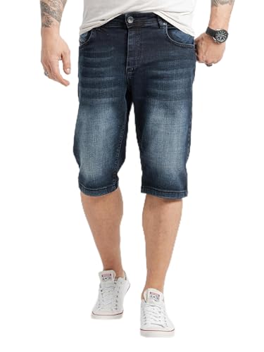 Rock Creek Herren Shorts Jeansshorts Denim Stretch Sommer Shorts Regular Fit Baumwolle Kurze Hose Jeans Shorts Sommerhose RC-2421 Dunkelblau W34 von Rock Creek