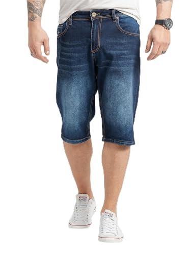 Rock Creek Herren Shorts Jeansshorts Denim Stretch Sommer Shorts Regular Fit Baumwolle Kurze Hose Jeans Shorts Sommerhose RC-2423 Dunkelblau W34 von Rock Creek