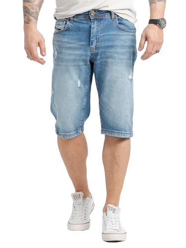 Rock Creek Herren Shorts Jeansshorts Denim Stretch Sommer Shorts Regular Fit Baumwolle Kurze Hose Jeans Shorts Sommerhose RC-2426 Blau W29 von Rock Creek