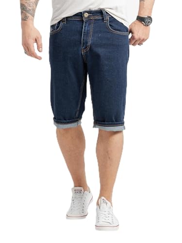 Rock Creek Herren Shorts Jeansshorts Denim Stretch Sommer Shorts Regular Fit Baumwolle Kurze Hose Jeans Shorts Sommerhose RC-2431 Dunkelblau W32 von Rock Creek