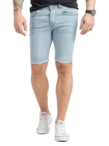 Rock Creek Herren Shorts Jeansshorts Denim Stretch Sommer Shorts Regular Fit Baumwolle Kurze Hose Jeans Shorts Sommerhose RC-2433 Hellblau W33 von Rock Creek