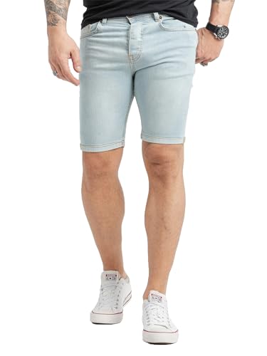 Rock Creek Herren Shorts Jeansshorts Denim Stretch Sommer Shorts Regular Fit Baumwolle Kurze Hose Jeans Shorts Sommerhose RC-2434 Hellblau W34 von Rock Creek