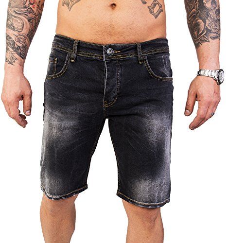 Rock Creek Herren Shorts Jeansshorts Denim Stretch Sommer Shorts Regular Slim [RC-2124 - Anthrazit W33] von Rock Creek