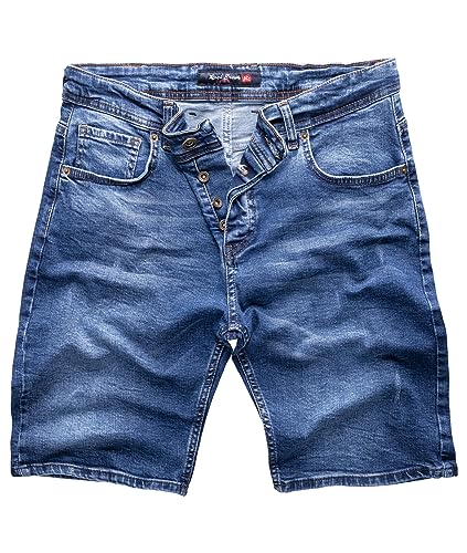 Rock Creek Herren Shorts Jeansshorts Denim Stretch Sommer Shorts Regular Slim RC-2126A Blau W34 von Rock Creek