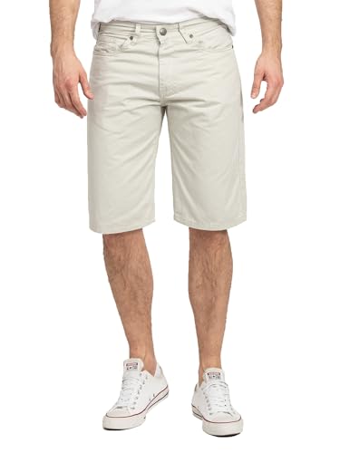 Rock Creek Herren Shorts Stretch Chino Bermuda Sommer Shorts Regular Fit Leinen Kurze Hose Stoff Shorts Sommerhose H-377 Offweiß W44 von Rock Creek