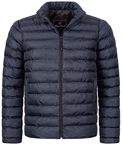 Rock Creek Herren Steppjacke Übergangsjacke Leicht Herrenjacke Männer Jacken Stepp Jacken mit Kapuze Daunenjacke Thremojacke H-320 Dunkelblau 2XL von Rock Creek