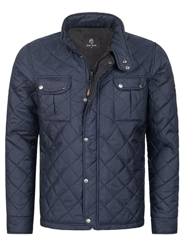 Rock Creek Herren Steppjacke Übergangsjacke Leicht Herrenjacke Männer Jacken Stepp Jacken mit Kapuze Daunenjacke Thremojacke H-347 Navy 2XL von Rock Creek