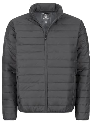 Rock Creek Herren Steppjacke Übergangsjacke Leicht Herrenjacke Männer Jacken Stepp Jacken mit Kapuze Daunenjacke Thremojacke H-353 Dunkelgrau 3XL von Rock Creek