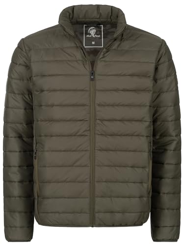 Rock Creek Herren Steppjacke Übergangsjacke Leicht Herrenjacke Männer Jacken Stepp Jacken mit Kapuze Daunenjacke Thremojacke H-353 Dunkelgrün 2XL von Rock Creek