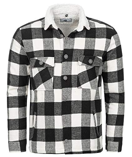Rock Creek Herren Winterjacke Karierte Flanelljacke Gefüttert Holzfällerjacke Holzfällerhemd Kragen Teddyfutter Kariert Thermojacke H-264 Weiß L Rock Creek Herren Winterjacke Karierte Flanelljacke Gefüttert Holzfällerjacke Holzfällerhemd Kragen Teddyfutter Kariert Thermojacke H-264 Weiß L von Rock Creek