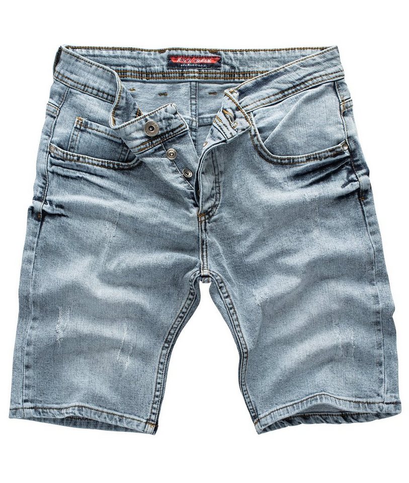 Rock Creek Jeansshorts Herren Shorts Denim Hellblau RC-2136 von Rock Creek