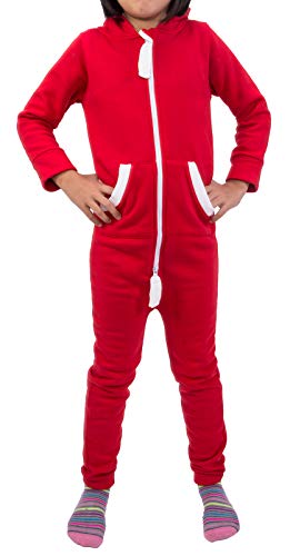 Rock Creek Kinder Jumpsuits Overall Jogger Onesie Jumpsuit Anzug Sportanzug Pyjama Fleecejumpsuit Jungen Mädchen D-385 Rot 98-104 von Rock Creek