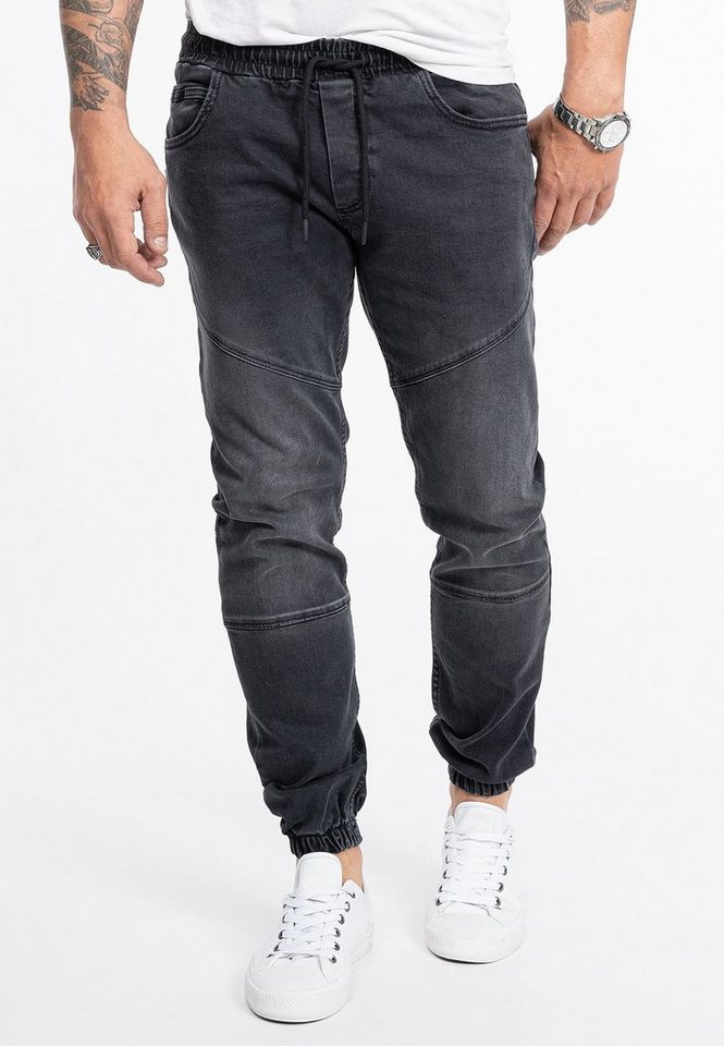 Rock Creek Regular-fit-Jeans Herren Jeans Jogger-Style Dunkelgrau RC-2190 von Rock Creek
