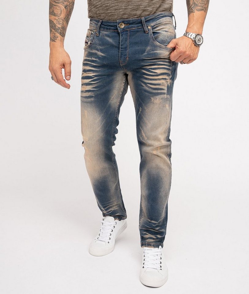 Rock Creek Regular-fit-Jeans Herren Jeans Regular Fit Blau RC-3102 von Rock Creek