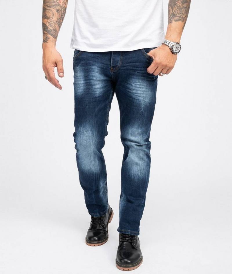 Rock Creek Regular-fit-Jeans Herren Jeans Regular Fit Dunkelblau RC-2110 von Rock Creek