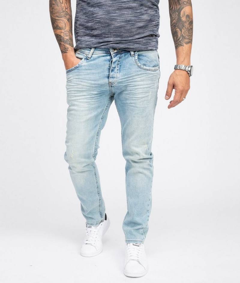 Rock Creek Regular-fit-Jeans Herren Jeans Regular Fit Hellblau RC-2109 von Rock Creek