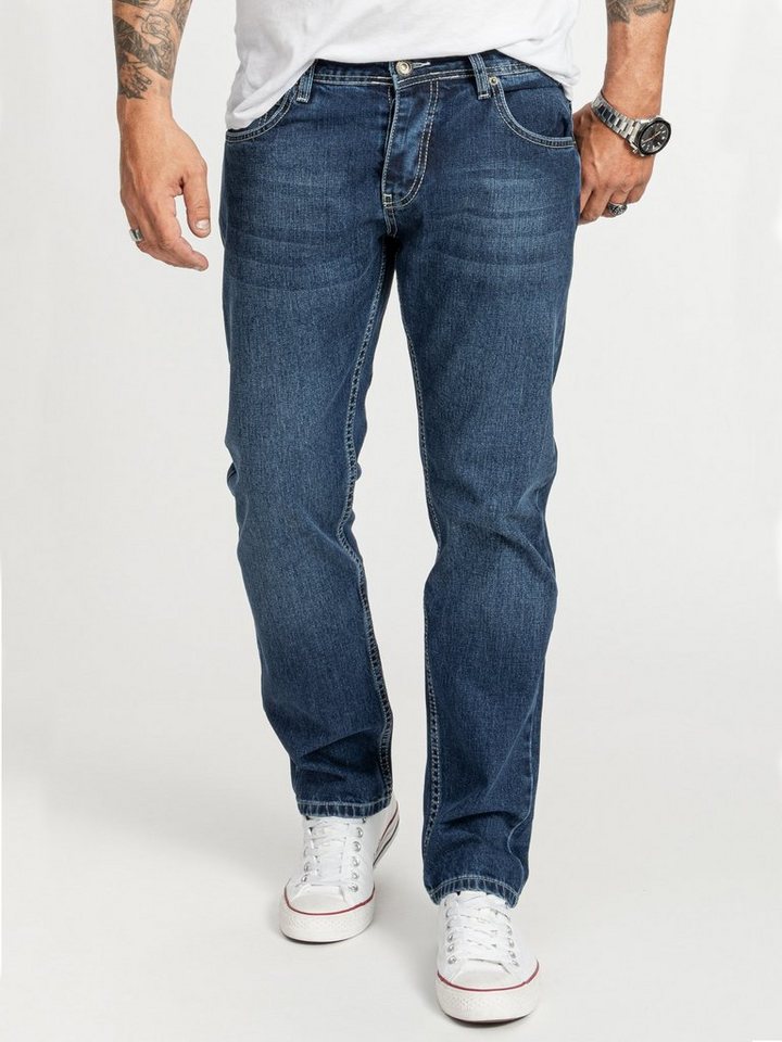 Rock Creek Regular-fit-Jeans Herren Jeans Stonewashed Blau RC-2402 von Rock Creek