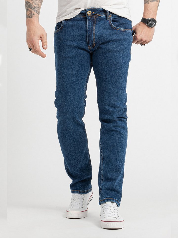 Rock Creek Regular-fit-Jeans Herren Jeans Stonewashed Blau RC-2418 von Rock Creek