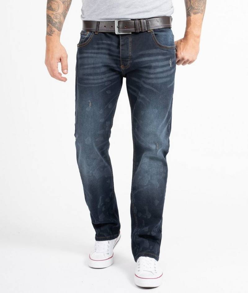 Rock Creek Regular-fit-Jeans Herren Jeans Stonewashed Denim RC-2269 von Rock Creek