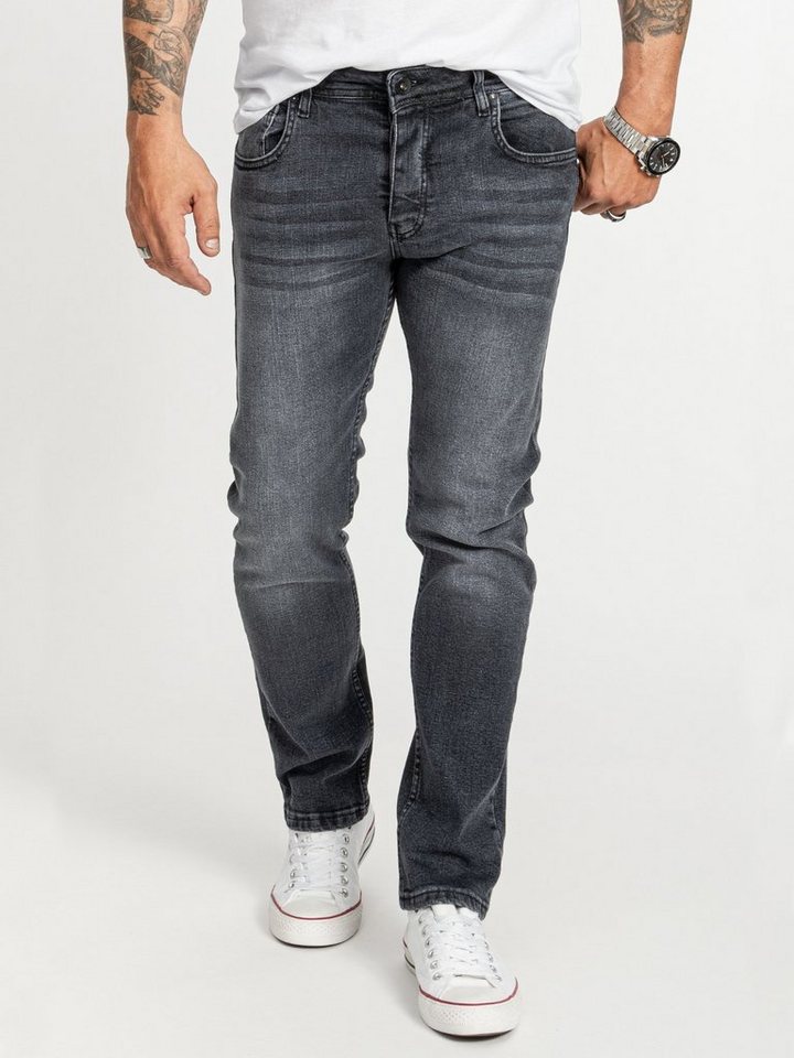 Rock Creek Regular-fit-Jeans Herren Jeans Stonewashed Grau RC-2413 von Rock Creek
