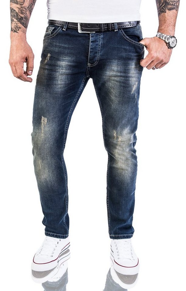 Rock Creek Slim-fit-Jeans Herren Jeans Slim Fit Blau M21 von Rock Creek