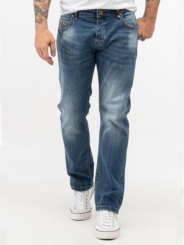 Rock Creek Straight-Jeans Herren Jeans Stonewashed Blau RC-2282 Rock Creek Straight-Jeans Herren Jeans Stonewashed Blau RC-2282 von Rock Creek