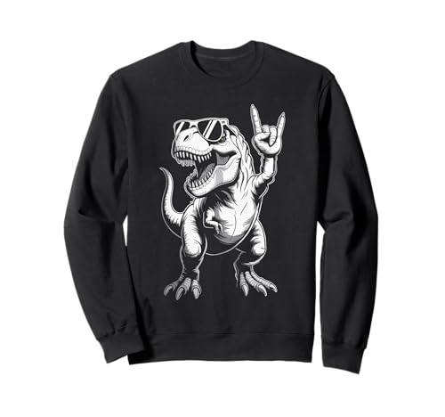 Lustig Dinosaurier Rock Musik T-Rex Tyrannosaurus rex Kinder Sweatshirt Lustig Dinosaurier Rock Musik T-Rex Tyrannosaurus rex Kinder Sweatshirt von Rock Dinosaurier T-Rex Musik