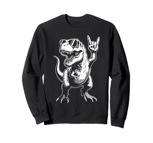Lustig Dinosaurier Rock Musik T-Rex Tyrannosaurus rex Kinder Sweatshirt Lustig Dinosaurier Rock Musik T-Rex Tyrannosaurus rex Kinder Sweatshirt von Rock Dinosaurier T-Rex Musik