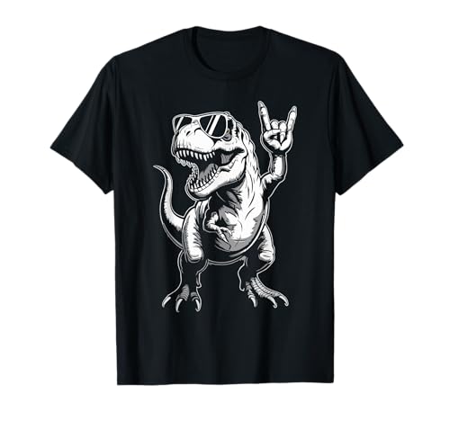 Lustig Dinosaurier Rock Musik T-Rex Tyrannosaurus rex Kinder T-Shirt Lustig Dinosaurier Rock Musik T-Rex Tyrannosaurus rex Kinder T-Shirt von Rock Dinosaurier T-Rex Musik