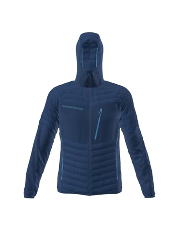 Rock Experience Herren Blackstone Hoodie Hybrid Man Jacket TECHNISCHE Jacke | Winddicht, Marineblau/Blau, XXL von Rock Experience