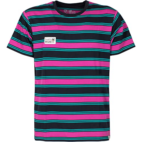 Rock Experience Men's FETTUCCINI SS T-Shirt, Stripe 0208+1523+0840, Large von Rock Experience