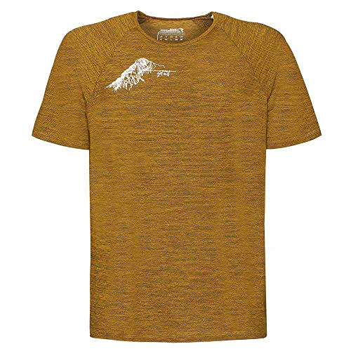 Rock Experience REMT01691 Terminator SS T-Shirt Men's Old Gold Melange 3XL von Rock Experience