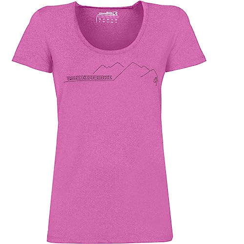 Rock Experience REWT01232 Chandler 2.0 SS T-Shirt Women's SUPER PINK Melange L von Rock Experience