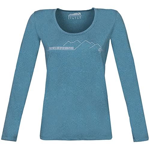 Rock Experience REWT01322 Chandler 2.0 LS T-Shirt Women's Moroccan Blue Melange XXL von Rock Experience