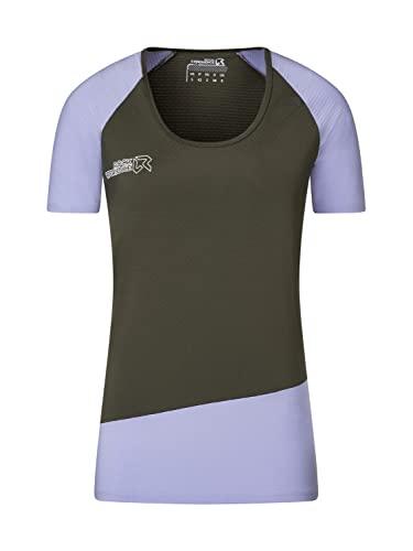 Rock Experience REWT01461 Merlin SS T-Shirt Women's 1924 Olive Night+2268 Baby Lavender L von Rock Experience