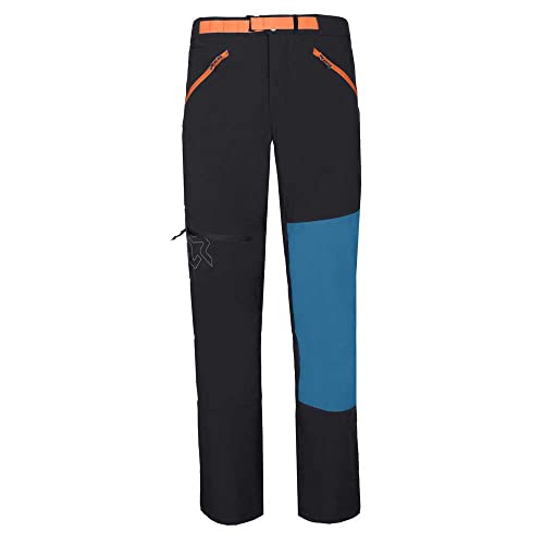Rock Experience Unisex TONGASS Pants, 0208 Caviar+1484 Moroccan Blue+0630 Flame, XL von Rock Experience