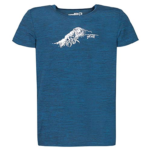 Rock Experience Unisex Terminator SS T-Shirt, Moroccan Blue Melange, 14 Jahre von Rock Experience