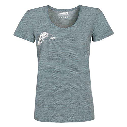 Rock Experience Women's Terminator SS T-Shirt, Quiet Tide Melange, X-Small von Rock Experience