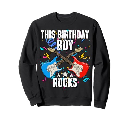 12. Geburtstag Rock Musik Geburtstag Junge Musiker Party Kinder Sweatshirt 12. Geburtstag Rock Musik Geburtstag Junge Musiker Party Kinder Sweatshirt von Rock Music Birthday Ideas, Guitar Birthday Wear