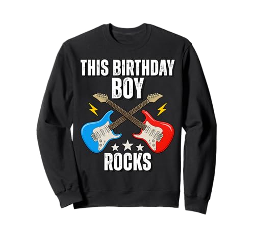 2. Geburtstag Rockmusik Geburtstag Junge Musiker Party Kinder Sweatshirt 2. Geburtstag Rockmusik Geburtstag Junge Musiker Party Kinder Sweatshirt von Rock Music Birthday Ideas, Guitar Birthday Wear