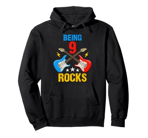 9. Geburtstag Rockmusik Geburtstag Junge Musiker Party Kinder Pullover Hoodie 9. Geburtstag Rockmusik Geburtstag Junge Musiker Party Kinder Pullover Hoodie von Rock Music Birthday Ideas, Guitar Birthday Wear