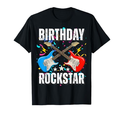 9. Geburtstag Rockmusik Geburtstag Junge Musiker Party Kinder T-Shirt von Rock Music Birthday Ideas, Guitar Birthday Wear