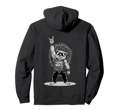 Retro Porcupine Ich Liebe Rockmusik lustige Männer Kinder Pullover Hoodie Retro Porcupine Ich Liebe Rockmusik lustige Männer Kinder Pullover Hoodie von Rock Music Fans Co.