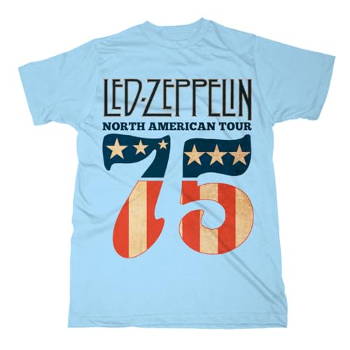 Rock Off officially licensed products Led Zeppelin 1975 North American Tour offiziell Männer T-Shirt Herren (X-Large) von Rock Off officially licensed products