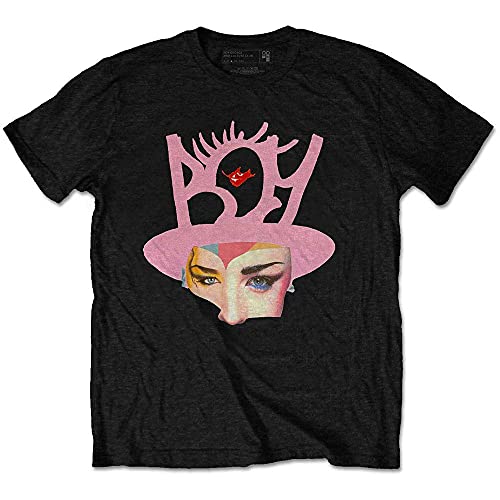 Boy George and Culture Club T Shirt Collage Logo Nue offiziell Herren Schwarz von Rockoff Trade